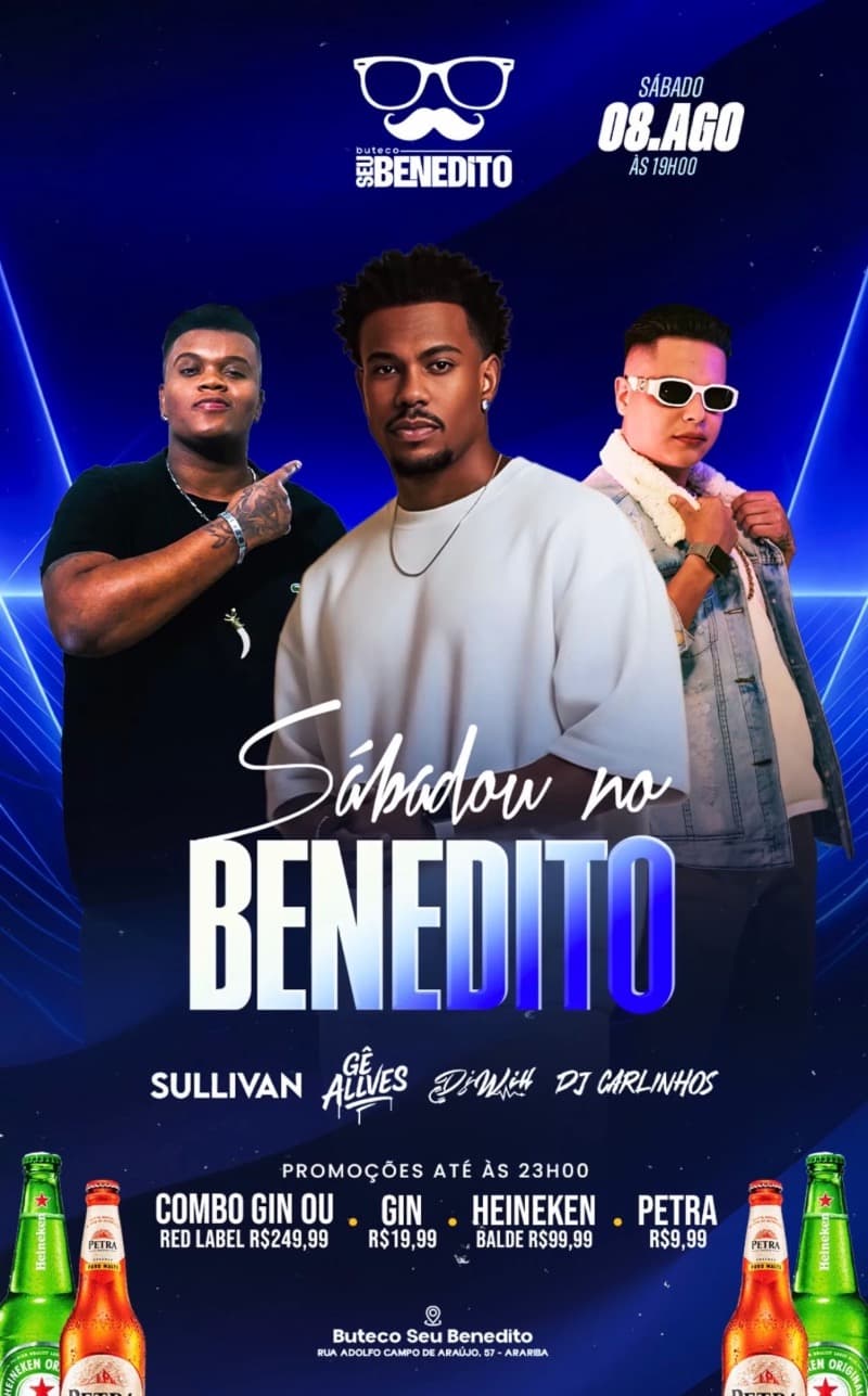 Flyer Buteco Seu Benedito