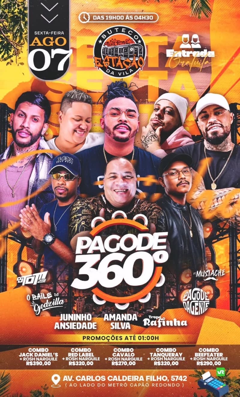 Flyer Buteco Estação