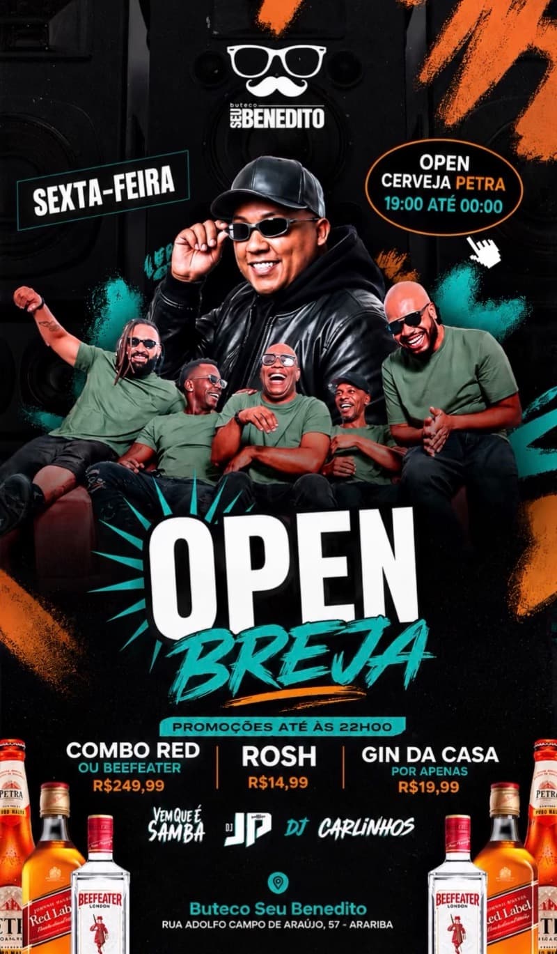 Flyer Buteco Seu Benedito