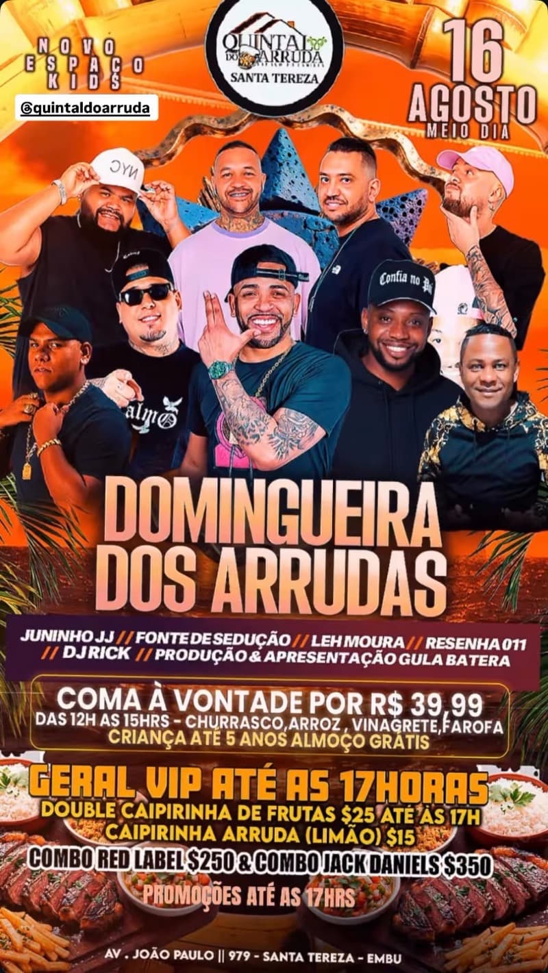 Flyer Quintal do Arruda