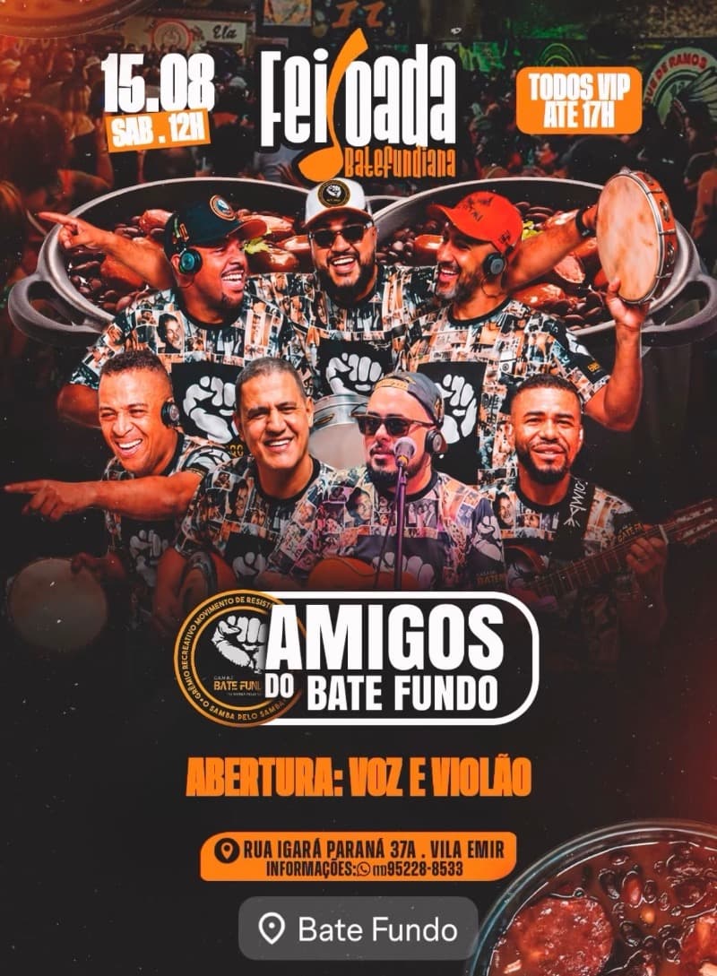 Flyer Bate Fundo