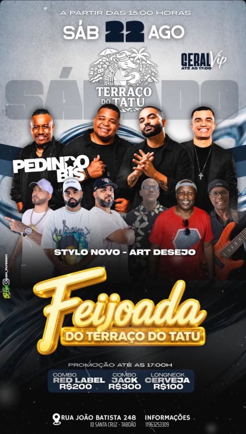 Flyer Terraço do Tatu