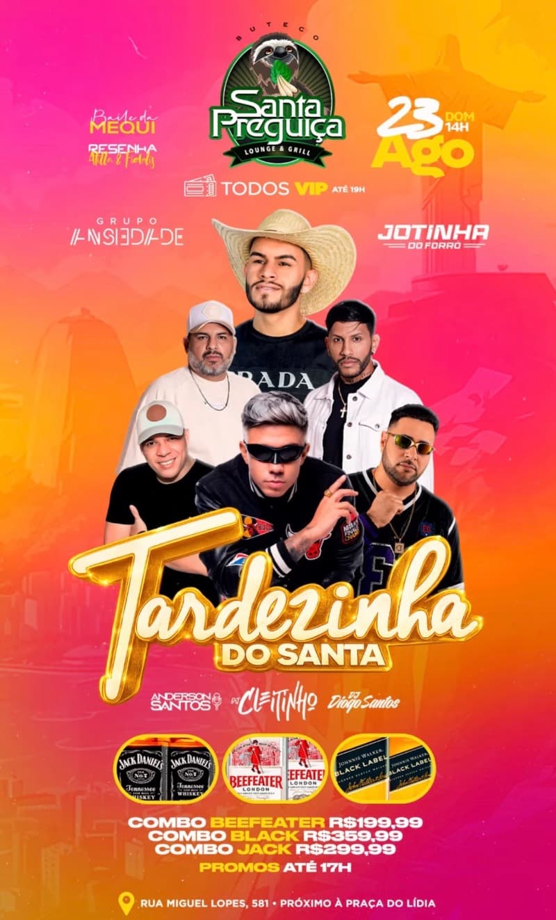 Flyer Buteco Santa Preguiça