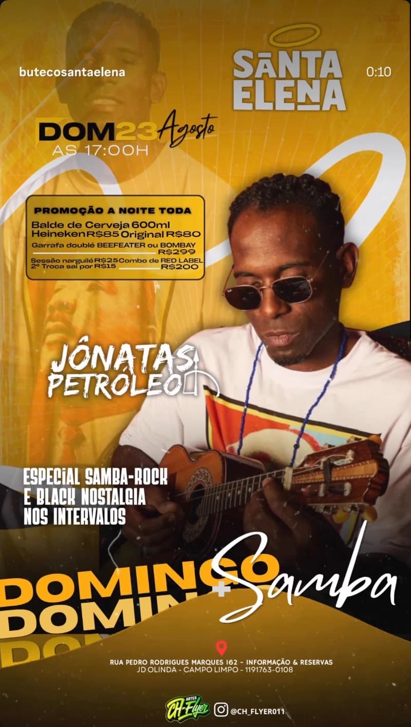 Flyer Buteco Santa Elena