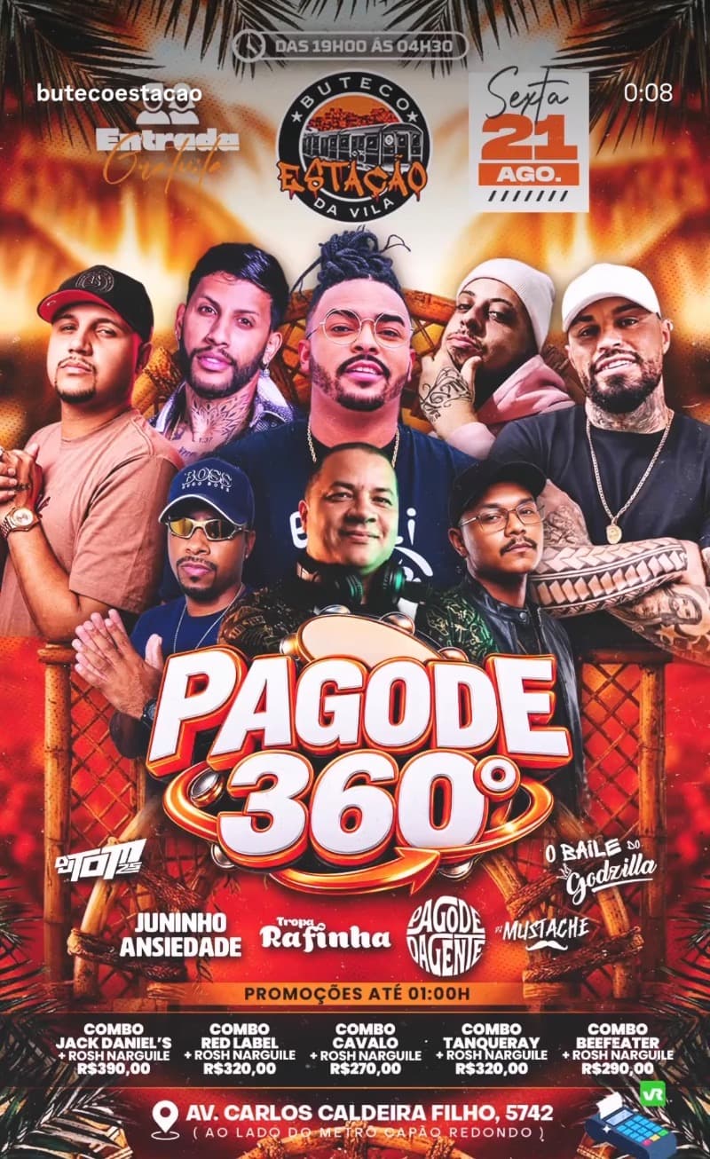 Flyer Buteco Estação