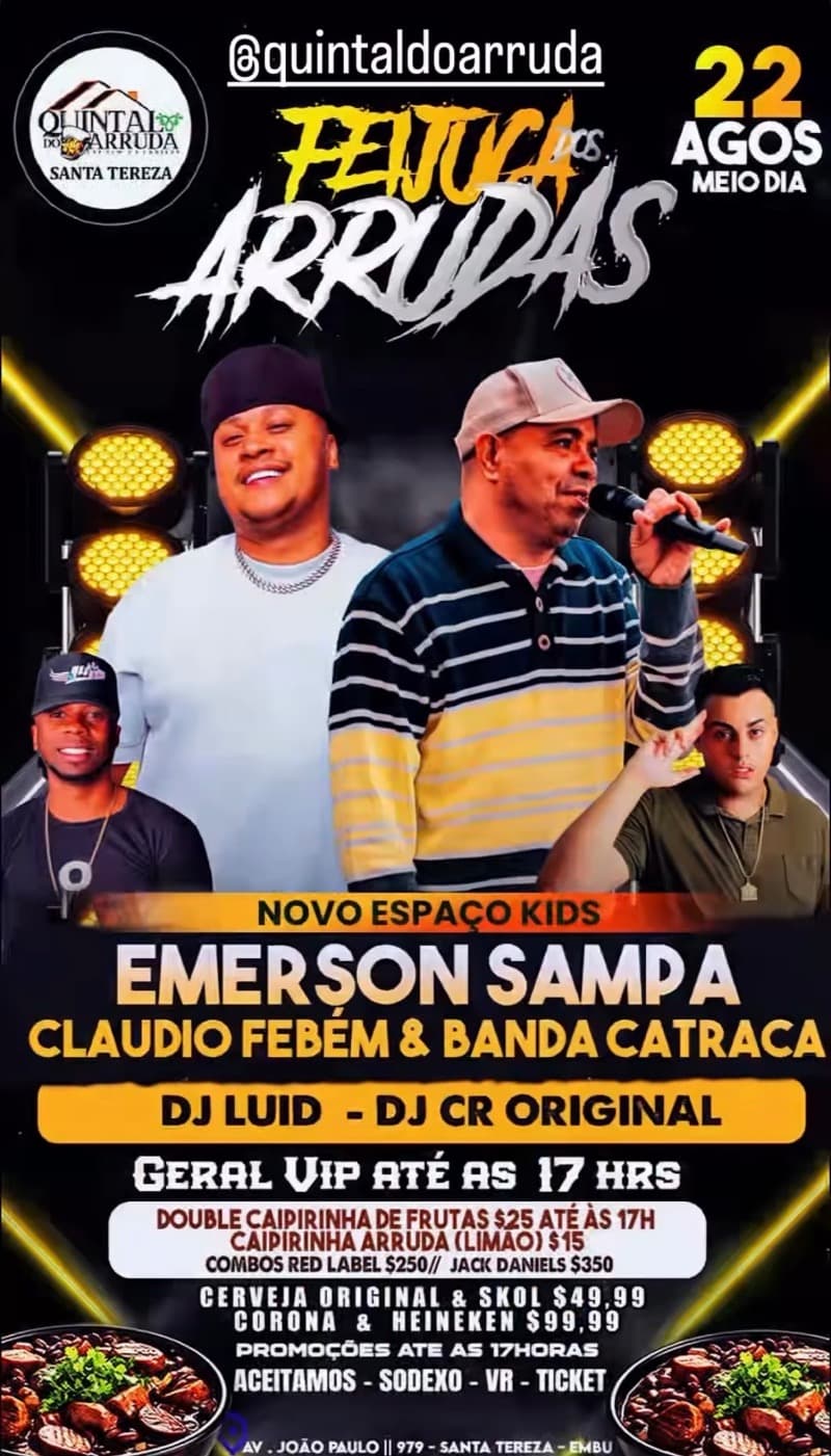 Flyer Quintal do Arruda