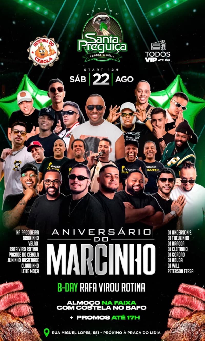 Flyer Buteco Santa Preguiça