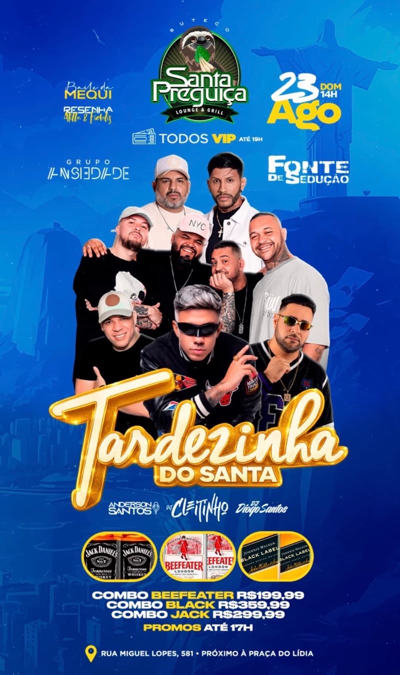 Flyer Buteco Santa Preguiça