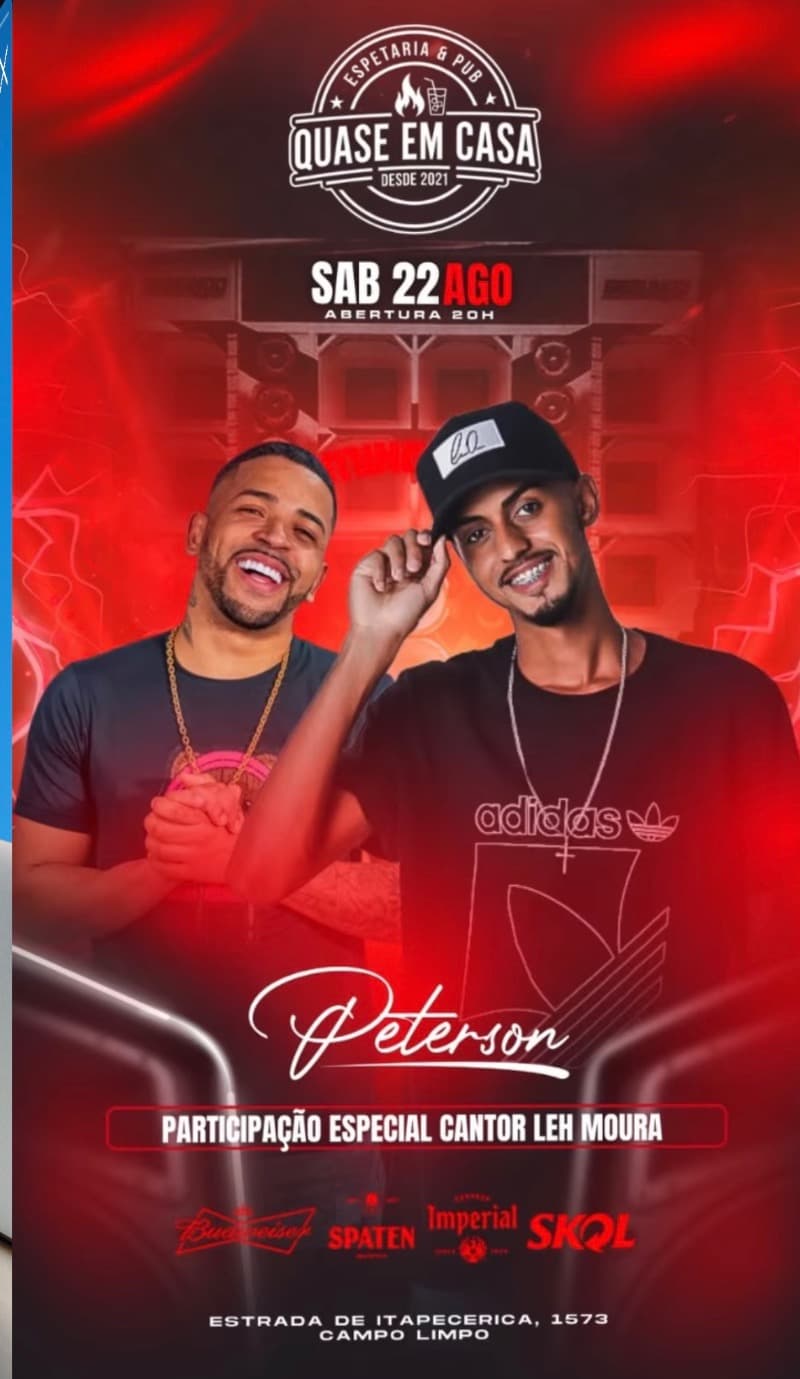 Flyer Quase em Casa